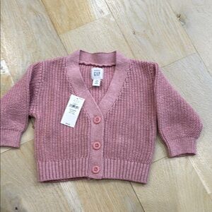 Pink Knit Cardigan by Gap